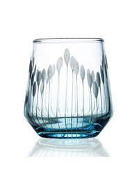 Resim Decocia Kazaan 6 Adet Mavi Kahve Yanı Su Bardağı Vega Desenli 