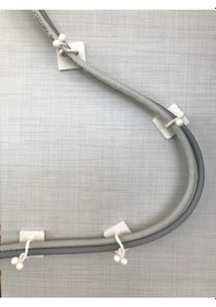 Resim Plastik Yapışkanlı Kablo Tutucu Kelebek, Yapışkan Kroşe Klips 