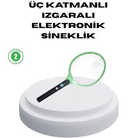 Resim Pil İle Çalışan Elektronik Sinek Öldürücü Çocuk Ve Evcil Hayvan Dostu Tasarım 