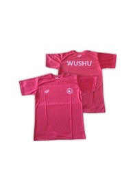 Resim Kimono Polyester Damla Kumaş Wushu Tişörtü Kırmızı 