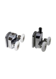 Resim Duşakabin Tekerleği 1 Takim Alt - Üst - Çift Tekerlekli 