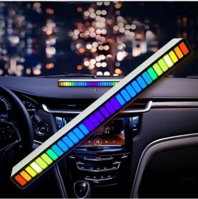 Resim Rgb Çubuk Sese Duyarlı Ekolayzer Şarjlı-taşınabilir Sese Duyarlı Ekolayzer RGB 