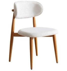 Resim Polo Sandalye %100 Ahsap Natural - Krem 