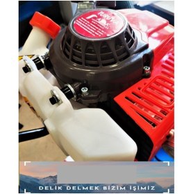 Resim Atak Makina Karot Sanayi Ticaret Atak Truva 5,5 Hp Benzinli El Sondaj Karot Makinası 5 Metre Set 