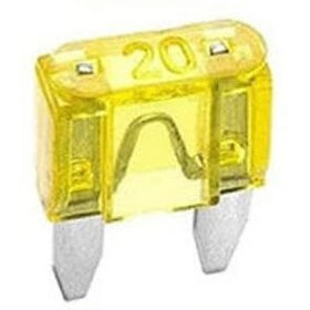 Resim ZEMBİL 100 Adet 20 Amper Mini Boy Bıçak Sigorta 