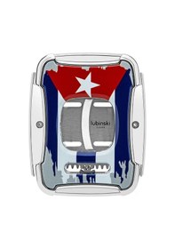 Resim Lubinski Cuba Flag Kılıflı Kare Puro Kesici 60ring 