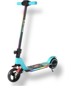 Resim ASENASHOP Elektrikli Çocuk Amortisörlü Led'li Scooter 130 W ( Dizlik Ve Dirseklik) 