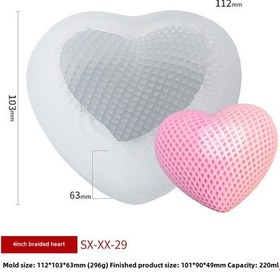 Resim Yaleker Romantik Kalp Şekilli Silikon Kalıp - 4 İççim, Dıy Mousse Kek Ve Çikolata İçin, Isı Dayanıklı, Xx-29 Modeli 
