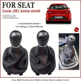 Resim Xuweiwei Seat Leon 1m1 2002 2006 Manuel 5 İleri Vites Shift Knob Car Gear Shift Kolu 