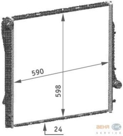 Resim BEHR Radyatör E-53 M-54/57 Mek.(cr567000p) 