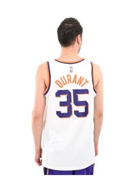Resim Nike Phoenix Suns Association Nba Basketbol Forması Erkek Baskılı Günlük Tişört Beyaz 