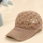 Resim Kadınlar için Hafif Beyzbol Şapkası - Nefes Alabilir Fileli Ayarlanabilir Snapback Kamyoncu Şapka Dış Mekan Sporları, Koşu ve Tüm Mevsimler İçin, 4 Renk (Pembe/Beyaz/Gri/Siyah), Günlük Güneş Koruma, İnci Parıltılı Yüzey, Esnek Kumaş 