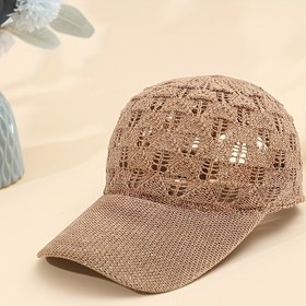 Resim Kadınlar için Hafif Beyzbol Şapkası - Nefes Alabilir Fileli Ayarlanabilir Snapback Kamyoncu Şapka Dış Mekan Sporları, Koşu ve Tüm Mevsimler İçin, 4 Renk (Pembe/Beyaz/Gri/Siyah), Günlük Güneş Koruma, İnci Parıltılı Yüzey, Esnek Kumaş 
