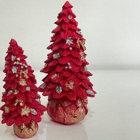 Resim Mini & Large Christmas Tree Figurine, Christmas Tree Decor, Seasonal Tree Figurine, Christmas Decor Gift, Holiday Tree Decor, Christmas Tree Sculpture - Mini Tree Figurine / Object-8 