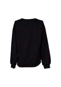 Resim Trender Biyeli O Yaka O Yaka 2 İp Siyah Kadın Sweatshirt 26ydt1000034 Siyah 