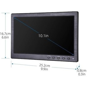 Resim 10 Inç Monitör Güvenlik Cctv Lcd Monitör Ekran Hdmi Vga Av Bnc 