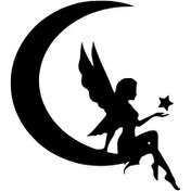 Resim Genel Markalar Peri Kızı Sticker Oto Motor Laptop Duvar Folyo Sticker 50x55 cm 