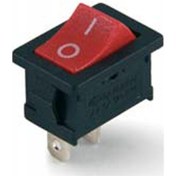 Resim Mini Işıksız Anahtar On-off 2p Kırmızı 10 Adet 