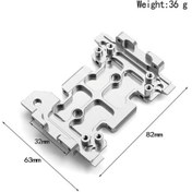 Resim Besthome1 Axıal Scx10 3. Nesil İçin 1/10 Tırmanma Arabası Metal Vites Kutusu Altı Gümüş, 