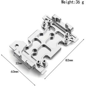 Resim Besthome1 Axıal Scx10 3. Nesil İçin 1/10 Tırmanma Arabası Metal Vites Kutusu Altı Gümüş, 