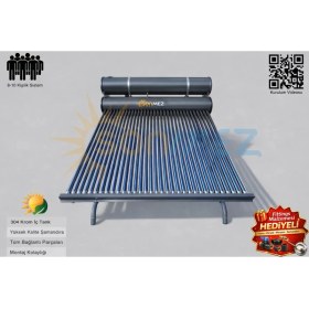 Resim Sönmez Solar 36x Vakum Tüplü Güneş Enerjisi Sıcak Su Sistemleri (AÇIK DEVRE DOĞAL AKIŞLI) 