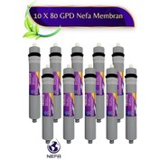Resim Su Arıtma Cihazı Ana Filtresi, 10 Adet 80gpd Nefa Membran Filtre 