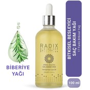 Resim Radix biberiye ve argan yağı içerikli %100 bitkisel saç bakım yağı kompleksi - herbal hair care oil 100ml 