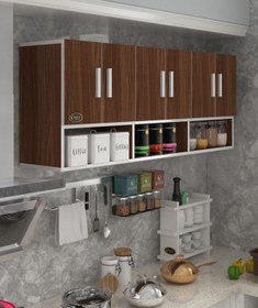 Resim Kenzlife Hazır Mutfak Vice Cvz 060*180*22 Mutfak Banyo Dolabı Kapaklı Raflı 