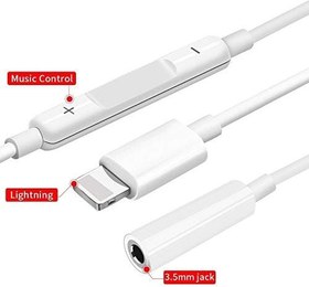 Resim Microcase Apple iPhone Lightning Kulaklık Çeviri Ses Kontrol Özellikli Kablo Model No : MH020 Beyaz 