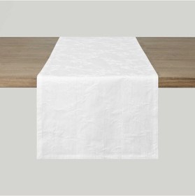 Resim Linens Lemerdy 45x170 Cm Runner Beyaz Beyaz 