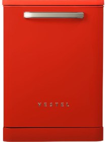 Resim Vestel Bm 5001 Retro Kırmızı Bulaşık Makinesi 