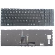 Resim Toshiba Uyumlu L50-B-1V2 L50-B-1VN L50-B-1VP Klavye Siyah TR / ışıklı 