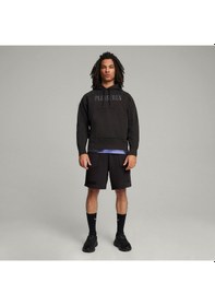 Resim Puma X Pleasures Kapüşonlu Sweatshırt 624094 01 Siyah 