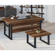 Resim Robin Home Grand Ofis Büro Çalışma Masa 180cm Ofis Sehpası Takımı Barok 