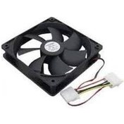 Resim 12Cm Siyah Kasa Fanı 12 Cm 12V 4Pin Molex Power Bağlantıl 