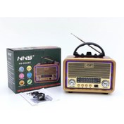 Resim NNS Ns-6682BT Taşınabilir Nostaljik Radyo Bluetooth Speaker Usb+Tf card+Aux 