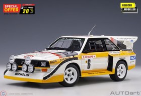 Resim 1:18 Autoart 1986 Audi Sport Quattro S1 Rally Monte Carlo 1986 #6 