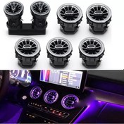 Resim Autogp Mercedes W205 Airwent Havalandırma Menfez Seti Ledli Ambiyans 2013 / 2019 3 Renk Ön Arka Agp-er-aw-112450 Çok Renkli 