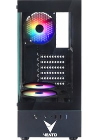 Resim Vento Vg2803f 650w 80+ Bronz Usb 3.2 Rgb Atx Mid Tower Siyah Kasa 