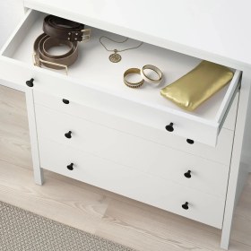 Resim IKEA Koppang 5 Çekmeceli Beyaz Şifonyer 90X113 cm Modern Tasarım ve Kullanışlı Depolama Alanı 