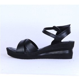 Resim Moda Ayakkabı 151 Ortopedik Cilt 7cm Kadın Sandalet Ayakkabı Siyah 