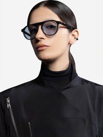 Resim SERTAC TASDELEN Mavi Camlı Siyah Çerçeveli Asetat CR-39 UV 400 Unisex Güneş Gözlüğü Model G 03 