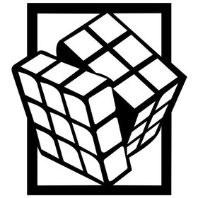 Resim 3d Rubik Küp Dekoratif Ahşap Tablo 