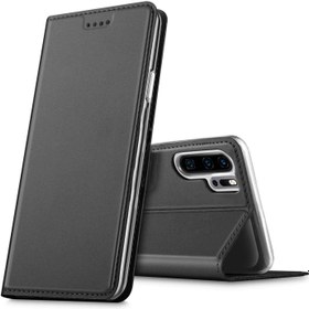 Resim Verco akıllı telefon için Huawei P30 Pro Kapaklı ve Cüzdan Kılıflar, Kitap formatı kapaklı kılıf için P30 Pro Case [ Manyetik kapak ], siyah 