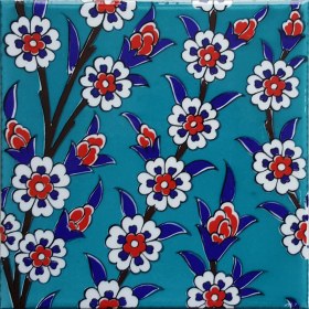 Resim Can Seramik 20*20 Cm CÇ60T Kütahya Çini Karo 5' Li 1 Paket 