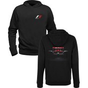 Resim Formula Dijital Baskılı Siyah Ön Arka Baskılı Çocuk Sweatshirt 