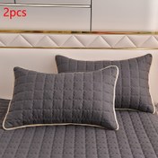 Resim 2 Adet Lüks Düz Renk Yastık Kılıfı, Ultra Yumuşak Rahat Açık Bej - Nefes Alabilen Kalınlaştırılmış Sonbahar ve Kış Uyku İçin Sıcak Yastık Kılıfları, Tekli Yastık Koruyucu, Yüksek Kalite Kapitone Yastık Kılıfı, Yatak Odası, Koltuk, Otel, Yurt Dekoru için Uygun, İç Dolgu Dahil Değil, Tüm Mevsimlerde Kullanım, Makinede Yıkanabilir, Kolay Bakım, Hipoalerjenik 