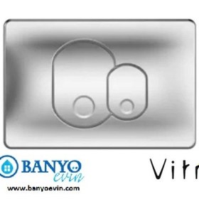 Resim VitrA 711-1085 Çift Kademeli Kumanda Paneli Mat Krom 