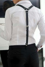 Resim Çamaşır Kenti Deri Pantolon Askısı Harness 