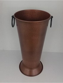 Resim Genel Markalar Antik Bakır Eskitme Şemsiyelik Kova Vazo 